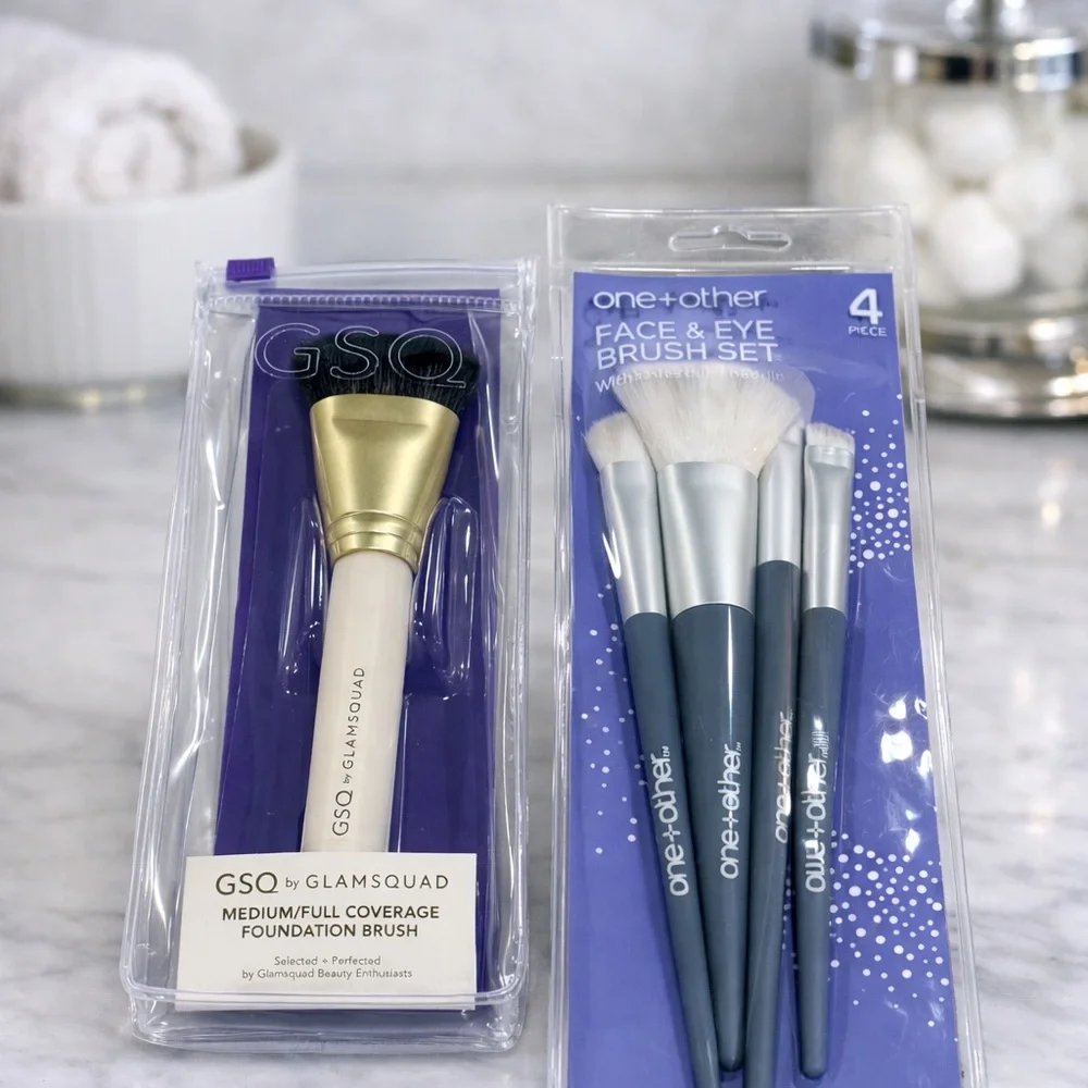GSQ by GLAMSQUAD Foundation Brush and one+other Face Brush Set NEW